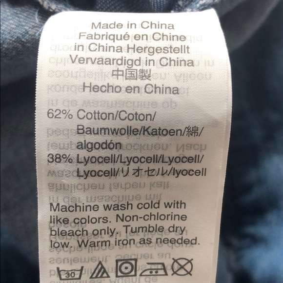 NWT Madewell Denim Bell-Sleeve Wrap Top Size M - Picture 12 of 13